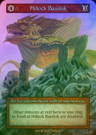 【FOIL】[Fire] Hillock Basilisk [beta-Exceptional]